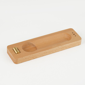 Brûleur d'encens en bois fait main avec compartiment de rangement pour bâtonnets d'encens, aromathérapie, méditation et décoration intérieure - Product Image 2