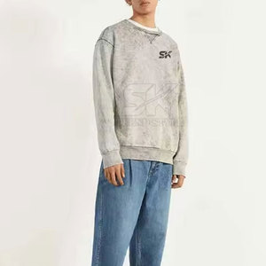 Sweat-shirt pour homme à effet délavé, design personnalisé, vente en gros, meilleure qualité, prix abordable - Product Image 5