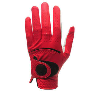 Guante de golf de cuero genuino para mano derecha con agarres para mayor comodidad, antideslizante y de alto rendimiento para adultos - Product Image 2