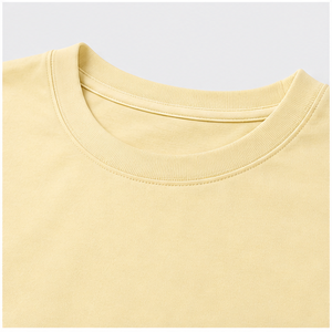 Custom Pale Lemon Lightweight Cotton <b>Curved</b> <b>Hem</b> <b>Mens</b> Oversized Short Sleeve <b>T</b>-<b>Shirt</b> MTS-OVR-0034 - Product Image 6