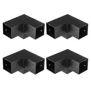 Kit de Soportes para Pérgola de Alta Resistencia 4x4 pies, Base de Poste de 3 Vías para Trabajos de Madera DIY, Soporte de Esquina de Fácil Instalación para Toldo, Gazebo, Pérgola - Product Image 6