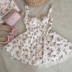 Womens Summer Sweetheart Neck Strapless Maxi <b>Dress</b> Lace Trim A-Line Vintage Natural Waist Cute Casual - Product Image 6