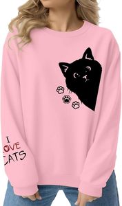 Sudadera de Algodón para Mujer, Diseño Nuevo, Lujosa, de Manga Larga, con Hombros Caídos, Estampada, Cómoda, Informal, para Invierno, Personalizada - Product Image 1