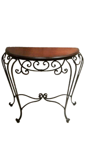 LINEA Metal <b>Console</b> <b>table</b> with Glass Top luxury Golden metal <b>console</b> <b>table</b> for living room - Product Image 2