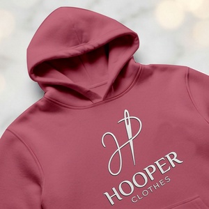 เสื้อฮู้ดผู้ชายสีชมพูเข้มแบบสวมหัวสำหรับฤดูหนาว ยี่ห้อ Top Sale Hooper Clothes รุ่น Sustainable ดีไซน์สตรีทแวร์  ออกแบบได้ตามต้องการ บุซับใน ระบายอากาศได้ดี - Product Image 5
