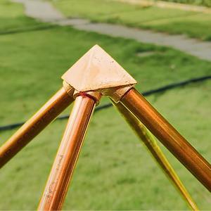 Pyramide en cuivre polie à la main pour la méditation, la guérison énergétique, le chakra, le yoga, le Reiki, l'orgonite, la cristalthérapie, le bien-être, la pleine conscience et le zen - Product Image 5