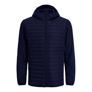 Custom Men's Hooded Casual Breathable Winter Warm Puffer Parka <b>Jacket</b> with Zipper Closure OEM Service - Product Image 3