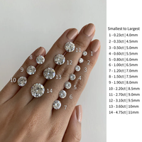 Diamantes Cultivados en Laboratorio con Certificación IGI de 1 Quilate, Color D, Claridad VVS VS, Corte Brillante Redondo Excelente 3EX, Diamantes Sueltos
