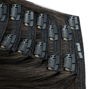 คลิปอินเซ็ต 26 นิ้ว สีน้ำตาลเข้ม คุณภาพผมตรงแบบซุปเปอร์ดับเบิ้ลดรอน - Product Image 3