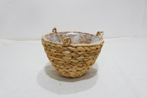 Water Hyacinth <b>Hanging</b> Planter <b>Basket</b> Handwoven Natural Flower Pot - Product Image 4