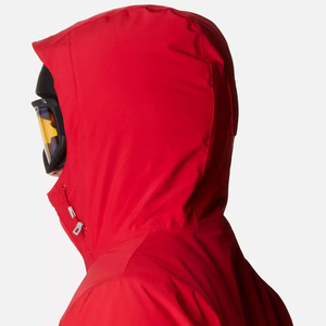 เสื้อแจ็คเก็ตสกีฤดูหนาวแบบมีฮู้ด คอตั้ง ซิปกันลม กันน้ำ ระบายอากาศได้ดี ตกแต่งด้วยผ้าแบบแพทช์เวิร์ค  แบบกลับด้านได้  พร้อมโลโก้สั่งทำพิเศษ สำหรับผู้ชาย 100% - Product Image 4