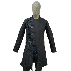 Abrigo Gambeson Medieval Largo, Chaqueta Aketon Acolchada de Algodón, Manga Larga, Disfraz de Armadura Histórica para Adultos Unisex - Product Image 1