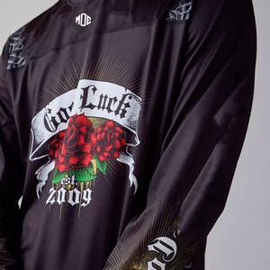 Luxury Oversized Men Long Sleeve Mesh Sports Jersey Custom Sublimation Design Top <b>Gothic</b> Graphic American Football Jersey - Product Image 3