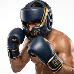 Protector de Cabeza de Boxeo de Cuero PU, Diseño Personalizado, Ligero, Equipo de Protección para Sparring y Entrenamiento de MMA, Almohadillas Resistentes - Product Image 3