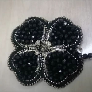 เข็มกลัดต้นคริสต์มาสปักลูกปัดทำมือ ดีไซน์ไม่ซ้ำใคร ประดับเพชรและมุก ชุบเงินบนสแตนเลส เหมาะสำหรับงานแต่งงาน - Product Image 1