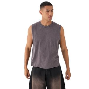 Hot Selling <b>Slim</b> Fit Wholesale Sports Summer High Quality Lightweight Breathable Quick Dry Custom Logo Design Men's Tank Top - Product Image 1