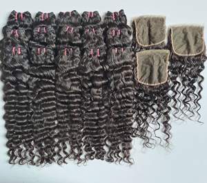 Extensiones de Cabello Humano Virgen, Rizado Birmano, Ondulado Profundo, Listo para Trenzar - Product Image 5