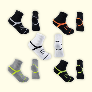 Calcetines Deportivos de Tobillo para Hombre y Mujer, Diseño Personalizado ODM, Transpirables, con Soporte de Arco y Suela Acolchada de Toalla, Fabricante - Product Image 1