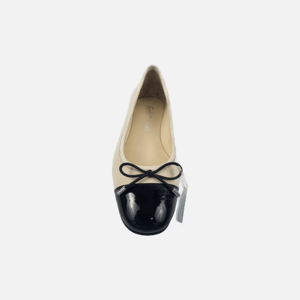 Escarpins formels pour femmes en cuir verni de vache et cuir Atanado de mouton, semelle extérieure en caoutchouc, bout fermé, talon moyen - Product Image 3