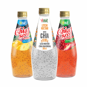 Bebida de Guayaba con Semillas de Chía de 290 ml, Sin Azúcar, Fabricante de Bebidas de Marca Privada OEM ODM - Product Image 1