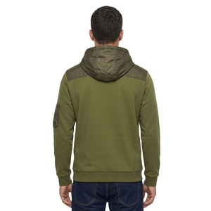 เสื้อฮู้ดดี้มีกระเป๋าอเนกประสงค์สำหรับผู้ชาย สไตล์คาร์โก้ ผ้าฝ้ายฟลีซ ทรงปกติ สตรีทแวร์ รับทำโลโก้ ขายส่งจำนวนมาก - Product Image 3