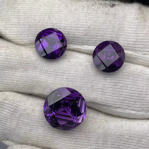 Loupe d'améthyste naturelle, taille ronde, ensemble de 3 pièces, qualité AAA, avec un lustre superbe, coupe et polissage parfaits, à prix avantageux. - Product Image 4