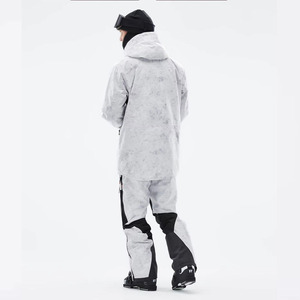 Conjunto de Chaqueta y Pantalones de Esquí Impermeables para Hombre, con Capucha, Estampado de Mármol, para Snowboard y Freeride de Invierno - Product Image 2