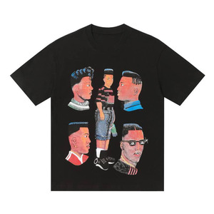 T-shirt à imprimé graphique pour hommes et femmes, qualité supérieure, streetwear décontracté, coton, OEM ODM, usine de vêtements, t-shirt à imprimé graphique personnalisé - Product Image 5