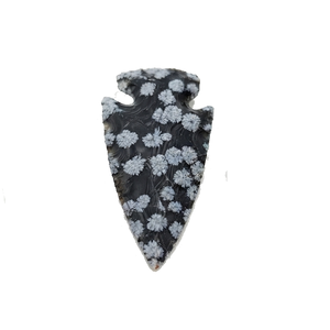 Puntas de flecha de obsidiana natural con forma de copo de nieve, puntas de flecha de jaspe elegante curativas, gemas de cristal para mayoristas - Product Image 1