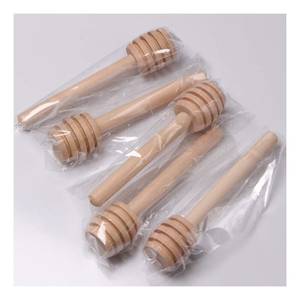 Cuillère à miel en bambou pour servir du miel naturel - Product Image 2