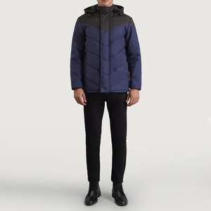 Winter Jacket Cotton Winter Coat Patchwork <b>Padded</b> Jacket Parka Overcoat Detachable Hood <b>Waterproof</b> Quilted Jacket - Product Image 6