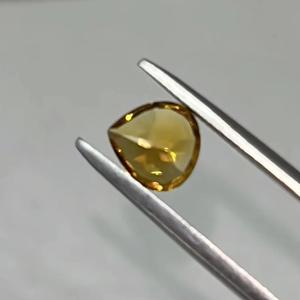 Citrine dorée naturelle de 5 mm en forme de cœur, pierre précieuse de qualité supérieure pour la fabrication de bijoux - Product Image 1