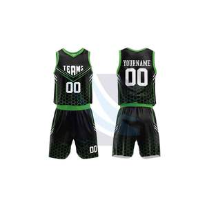 เสื้อบาสเก็ตบอลแบบซับลิเมชั่นคุณภาพสูง สไตล์ใหม่ ชุดยูนิฟอร์มตาข่าย ชุดกีฬาโพลีเอสเตอร์สำหรับผู้ชายและผู้หญิง - Product Image 1