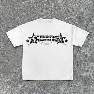 เสื้อยืดสตรีทแวร์ทรงบ็อกซี่ผ้าคอตตอน 100% หนานุ่ม ซักแบบวินเทจ ทรงปกติ รับผลิตแบบ OEM ODM พร้อมสกรีนโลโก้ สี ขนาด และบรรจุภัณฑ์ตามสั่ง รวดเร็ว - Product Image 2