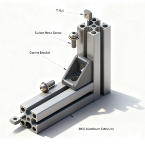 Heavy Duty 90 Degree Angle Cleat Bracket Aluminum Alloy Corner Connector Silver Sandblasted <b>Powder</b> Coated Frame Profiles - Product Image 1
