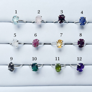 Top Quality Natural Raw Tanzanite Handmade <b>Statement</b> <b>Ring</b> 925 Sterling <b>Silver</b> Prong Setting Open Adjustable <b>Ring</b> Present for Her - Product Image 2