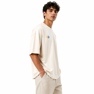 เสื้อยืดโอเวอร์ไซส์ทรงหลวมสำหรับผู้ชาย เนื้อผ้านุ่มสบาย ระบายอากาศได้ดี และดีไซน์อเนกประสงค์สำหรับสวมใส่ลำลองทุกวัน - Product Image 2