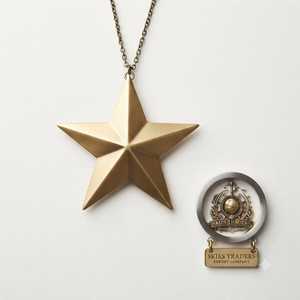Pendentif étoile 3D multicouche en laiton pour espaces intérieurs, ambiance festive et décorations saisonnières - Product Image 2