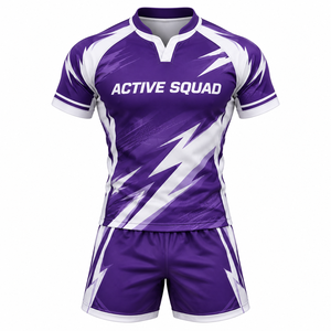 Conjunto de Uniforme de Rugby Transpirable para Hombre, Camiseta Sublimada Personalizada, Uniformes de Rugby y Fútbol OEM ODM para Equipos - Product Image 4