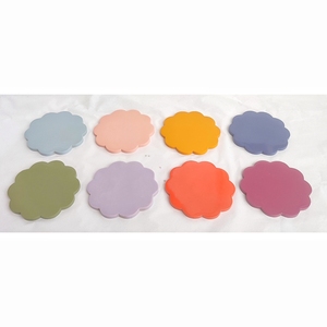 ชุดจานรองแก้วไม้อีพ็อกซี่4ชิ้นที่แวววาวแวววาวและตัวเลือกสีที่สวยงาม - Product Image 5