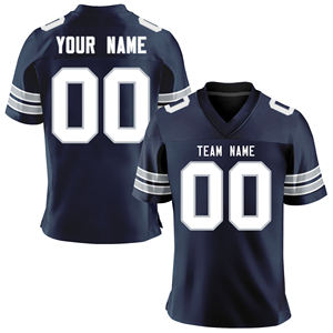 Maillots de football américains personnalisés en polyester 100% sublimé, tendance streetwear rétro, séchage rapide - Product Image 2