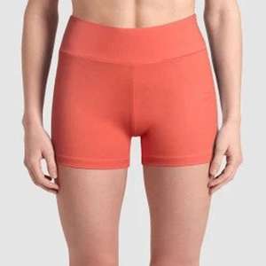 Shorts Deportivos Transpirables de Cintura Media Color Coral para Mujer, Elásticos, para Gimnasio, Entrenamiento, Ropa Deportiva de Verano - Product Image 1