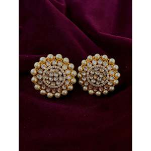 Pendientes de tuerca finos de plata 92,5, joyería de lujo de moissanita - Product Image 1