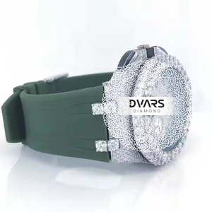 Reloj Mecánico de Moda con Moissanita y Aleación, Esfera de Lujo VVS Estilo Hip Hop, Correa de 20mm - Product Image 2
