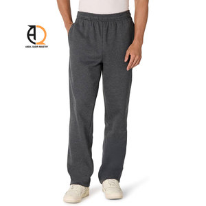 Pantalon de survêtement en coton bleu pour homme Aboul Qadir Industry, taille élastique, décontracté, mi-lourd, tricoté, teint uni, pour l'automne - Product Image 4