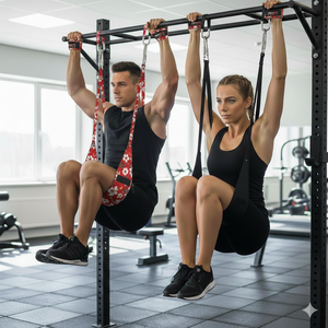 Sangles de traction Rexfit Sport pour barre de traction, avec boucles de bras rembourrées confortables pour le renforcement du tronc, les swings abdominaux et l'entraînement avec poids corporel - Product Image 3