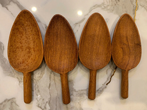 Ensemble de cuillères à mesurer en bois nordique pour la cuisine, la préparation des repas, le service, artisanat fait main du Vietnam, idéal pour un cadeau ou pour la maison. - Product Image 6
