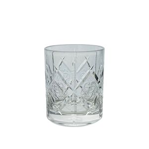 Vasos de whisky de plástico con corte de cristal de color personalizado - Product Image 1