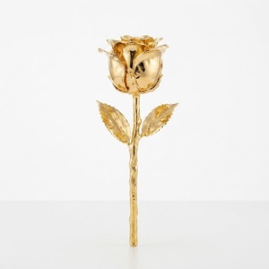 Rosa de Oro de 24K Bañada a Mano en Oro con Caja de Regalo Premium, Rosa Eterna Artesanal para el Día de San Valentín y Aniversarios - Product Image 1