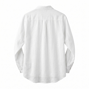 Men's <b>Summer</b> Linen Shirt <b>Jacket</b> <b>Lightweight</b> Casual Linen Overshirt OEM ODM Wholesale Factory Private Label Low MOQ - Product Image 3